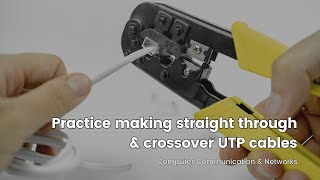 Practice making UTP Cables  Straight Through amp Crossover UTP Cable  CCN [upl. by Adnoyek]