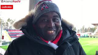 Östersund vs Arsenal Vlog  Its Nice But Fkng COLD [upl. by Gignac116]