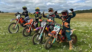 Our boys second time on main track ever Weedon mx KTM SX 50 amp 65 GoPro [upl. by Iroak318]