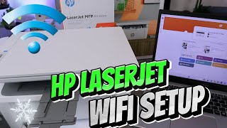 HP LaserJet M140we WiFi Setup How To Connect HP LaserJet Printer To WiFi 🤣 [upl. by Towland]