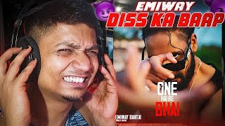 EMIWAY JUST DISS BADSHAH  EMIWAY BANTAI  ONE HAI RE BHAI  Marathi Boi Reaction [upl. by Misti]