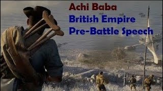 Battlefield 1  Achi Baba BritishAustralian Prebattle Speech [upl. by Ynattyrb120]