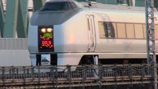 2013年3月ダイヤ改正で常磐線特急から撤退する651系 夕方の利根川渡橋 [upl. by Lucian]