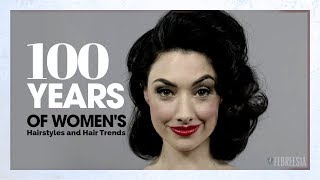 100 Years of Womens Hairstyles and Hair Trends [upl. by Biddie]