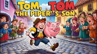 Tom Tom the Pipers Son  Animated Nursery Rhyme  Fun Cartoon Adventure [upl. by Annasoh826]