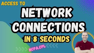 How to Open Network Connections in 8 Seconds  How to Find Network Connections [upl. by Lawrenson]