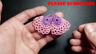 Crochet earrings  tutorial [upl. by Onaimad194]