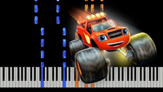 Blaze and the Monster Machines  Theme Song  Piano Tutorial [upl. by Devad]