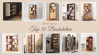 Top 10 Bookshelves Ideas 2024  Bookcase Design  Nismaaya Decor [upl. by Ebehp167]