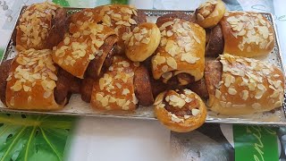 Brioche façon pain au chocolat بريوش محشي بالنوتيلا [upl. by Houlberg357]