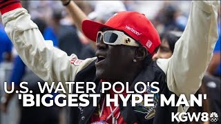 Paris Olympics Flavor Flav water polos biggest hype man [upl. by Notsa]