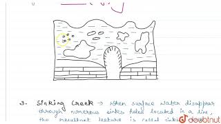 EROSIONAL AND DEPOSITIONAL LANDFORMS OF GROUNDWATER [upl. by Adiahs]