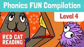 Fun Phonics  Level 4  V W X Y Z  How to Read  Made by Red Cat Reading [upl. by Babbette]