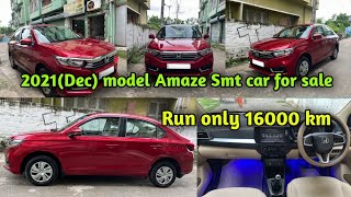 Amaze SMT 2021Dec model car for sale  Run only 16000 km  usedcars oldcars honda highlights [upl. by Chastity]