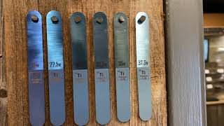 Titanium Anodization Part 1 Color Spectrum Chart [upl. by Enirolf908]