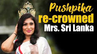 Pushpika recrowned Mrs Sri Lanka [upl. by Aenaj]