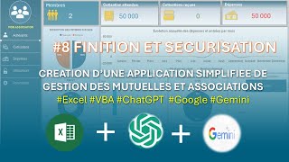 Partie 8 Finalisation Mon association Excel VBA New [upl. by Xenophon68]