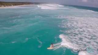 Surfing Eleuthera Bahamas  Huge Swell from Winter Storm Damon [upl. by Eeraj356]