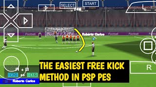 HOW TO SCORE FREEKICK IN PES PSP PPSSPP 2024 2025 psp FREEKICKPSP freekicktutorial pespsp PES [upl. by Weathers]