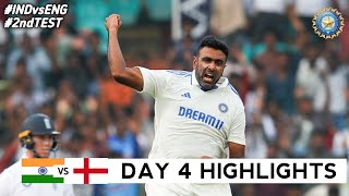 India vs England 2nd Test DAY 4 Full Match Highlights  IND vs ENG 2nd Test DAY 4 Full Highlights [upl. by Uis]