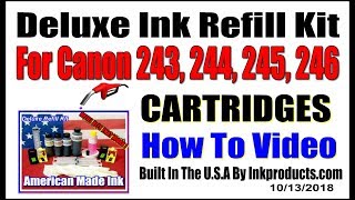 How To Refill The Canon PG 243 CL 244 PG 245 CL 246 Cartridges [upl. by Aztiray]