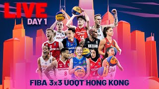 RELIVE  FIBA 3x3 Universality Olympic Qualifying Tournament 1 2024  Day 1  3x3 Basketball [upl. by Rofotsirk]