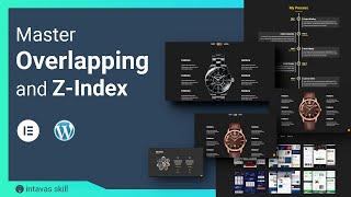 How to overlap widgets columns and sections in Elementor  Zindex explained [upl. by Cinom]