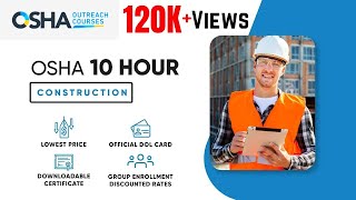 How to Get OSHA 10 Hour DOL Card amp Certification  EHS Training  Construction Safety Training [upl. by Zeculon336]