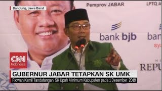 Ridwan Kamil Akhirnya Tandatangani SK UMK Jabar 2020 [upl. by Letsirhc]