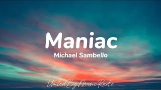 Michael Sambello  Maniac lyrics [upl. by Hulburt]