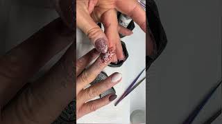 Fall inspired nail art with decals nailart dippowdernails naildesigns nailtutorial [upl. by Giovanna]