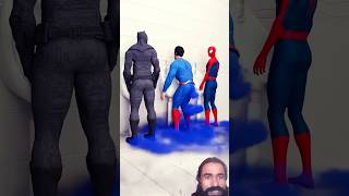 batman vs superman vs spiderman spiderman dcanimation funny batmanvsironman superman shorts [upl. by Nnaul]