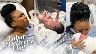 BIRTH VLOG  30 Hour Labor Failed Epidural Emergency CSection Emotional Delivery [upl. by Ybrek824]