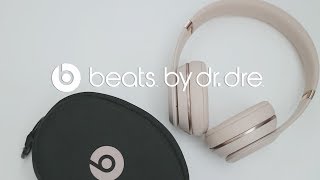 Beats Solo 3 Unboxing  Matte Gold [upl. by Moht]