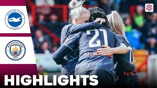 Manchester City vs Brighton  Highlights  FA Womens Super League 17032024 [upl. by Rushing]