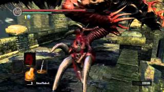 Dark Souls Hellkite drake kill NG Melee  bow  PW [upl. by Colwen]