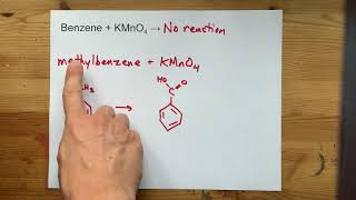 Benzene  KMNO4   No Reaction [upl. by Eirdua]