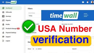 Timewall USA Number Verification  TimeWall Tasks – Biggest Earning Potential Full Tutorial [upl. by Jari]