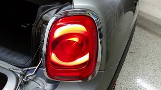 20142020 MINI Cooper Hatch  Testing Tail Lights After Changing Burnt Out Light Bulb [upl. by Akierdna111]