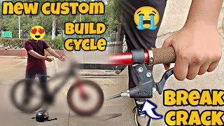 new custom build cycle break crack 😭 Sunday ride sundayride youtube stunt mtb vlog [upl. by Aloz]