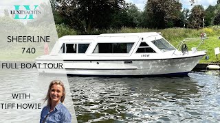 Sheerline 740 “Sail Away”  Full Broker Tour  For Sale With Luxe Yachts [upl. by Fahy]