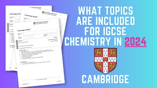 Cambridge IGCSE Chemistry 2024 amp 2025 Syllabus Changes [upl. by Eitsirhc]