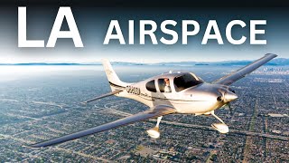 Flying LA Airspace As A New Pilot  Cirrus SR22 [upl. by Labanna]