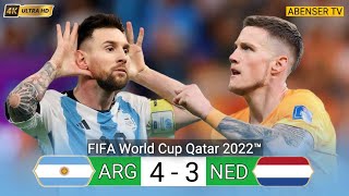 MESSI LEADS ARGENTINA TO SEMIFINALS IN A MOST DRAMATIC MATCH AND ELIMINATED NETHERLAND FROM WORLD C [upl. by Ardnuek]