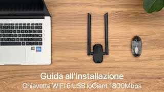 Guida allinstallazione delladattatore USB WiFi 6 AX1800 [upl. by Marleen907]