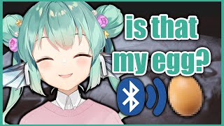 Finana almost Bluetooth connects her egg while using her airpods【NIJISANJI EN  Finana Ryugu 】 [upl. by Eicaj]