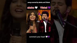 aankhe meri har jagah dhund tujhe song covered by akshu🤍 ampVishal💜 music shorts trading songs [upl. by Nhguavahs]