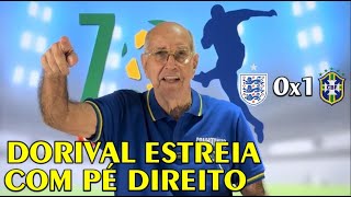 BRASIL VENCE A INGLATERRA EM ESTREIA DO DORIVAL JR E BELO RETORNO DE PAQUETÁ [upl. by Valida]