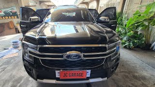 2023 FORD EVEREST TITANIUM FULL BLACK LINER MATTING [upl. by Aihtiekal]