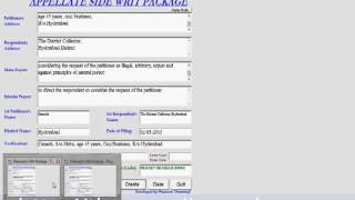 Writ and Suit Package application  Thummaji Software Solutions [upl. by Yrak]